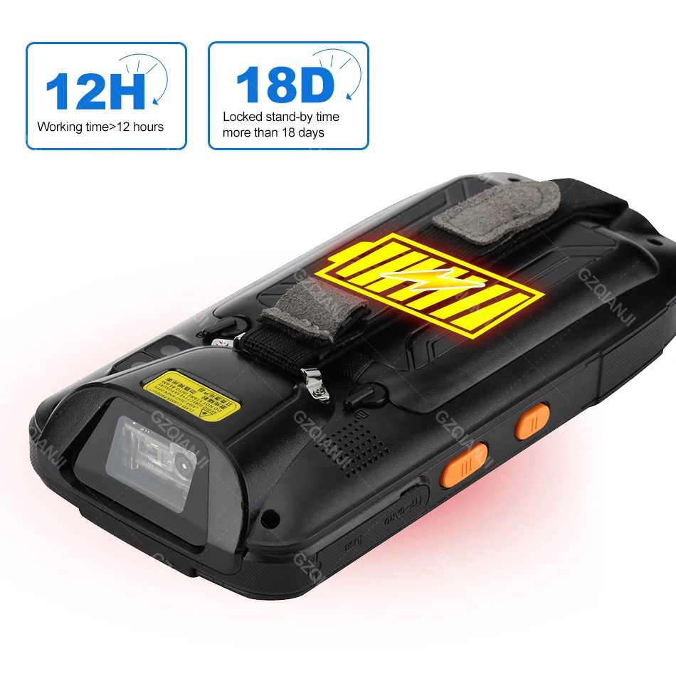 Android 7 0 PDA POS портативный терминал поддержка GPS GPRS Wifi Bluetooth 4G Mobile 1D 2D считыватель