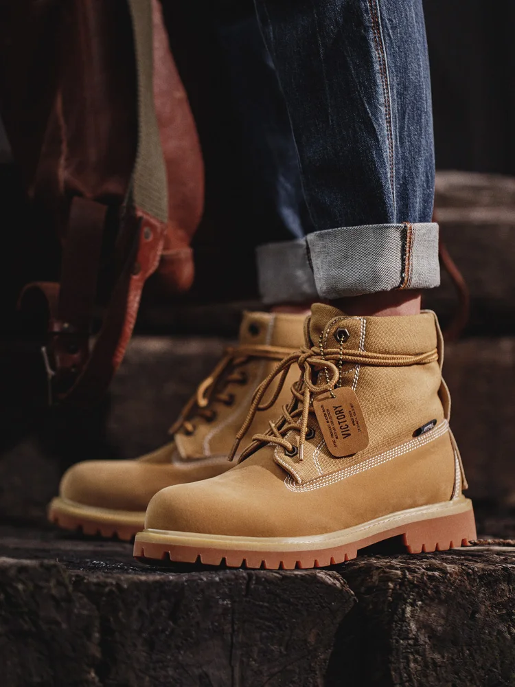 

Maden Desert Platform Boots Men Timberlan Safety High Top Shoes Military Comfortable Work Rhubarb Boot Shoe Outdoor Men Shoes