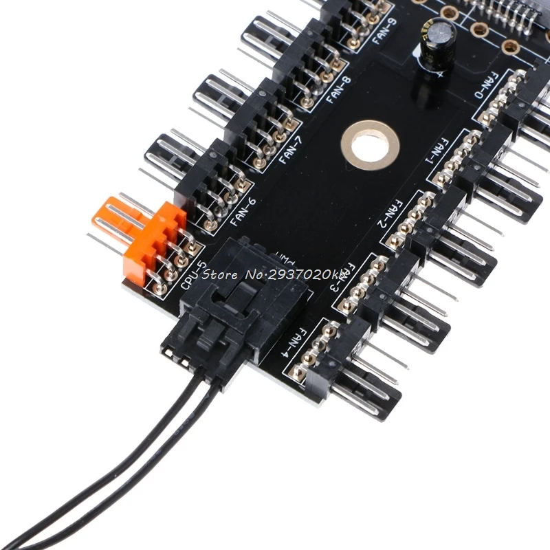 

SATA 1 To 10 Way Splitter PWM Cooling Fan Hub 4-Pin 12V Power Socket PCB Adapter Au13 19 Droship
