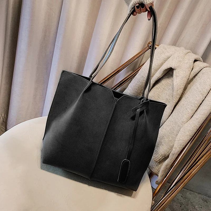 Women's Soft Leather Handbag High Quality Women Shoulder Bag Luxury Brand Tassel 2 sets Bucket Fashion Handbags | Багаж и сумки