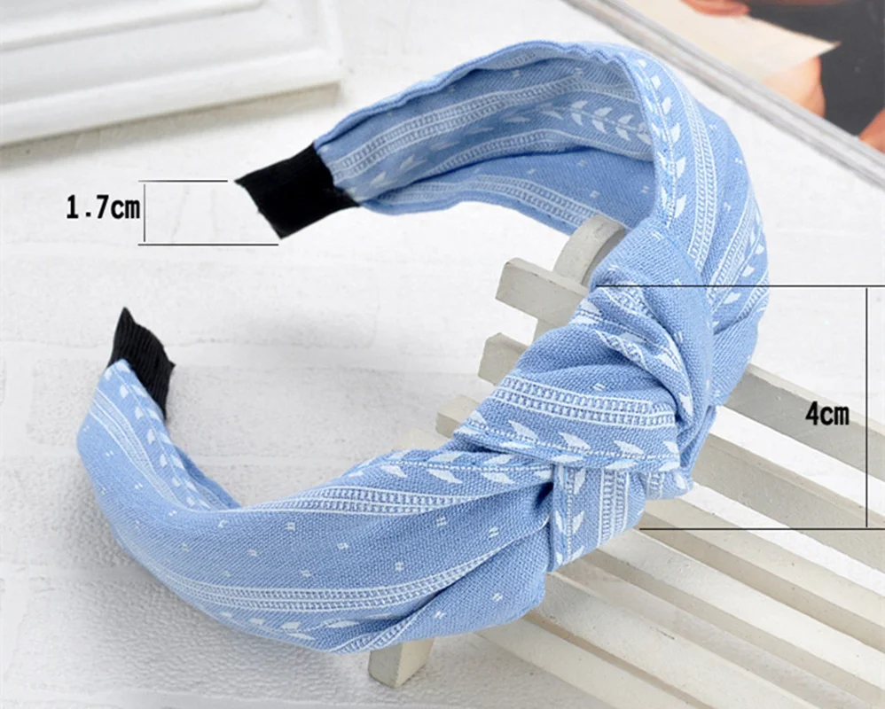 

Bohemia Style Hairband Top Knot Turban Vintage Elastic Hair Head Hoop Bands Accessories Headband for Women Girls Print Headdress
