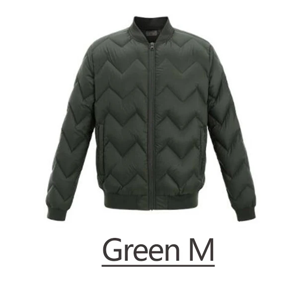 Green M Xiaomi Mijia Uleemark мужская куртка на гусином пуху легкий вес модный дизайн 20D ткань высокой плотности замок температура холодное сопротивление - Цвет: Green M