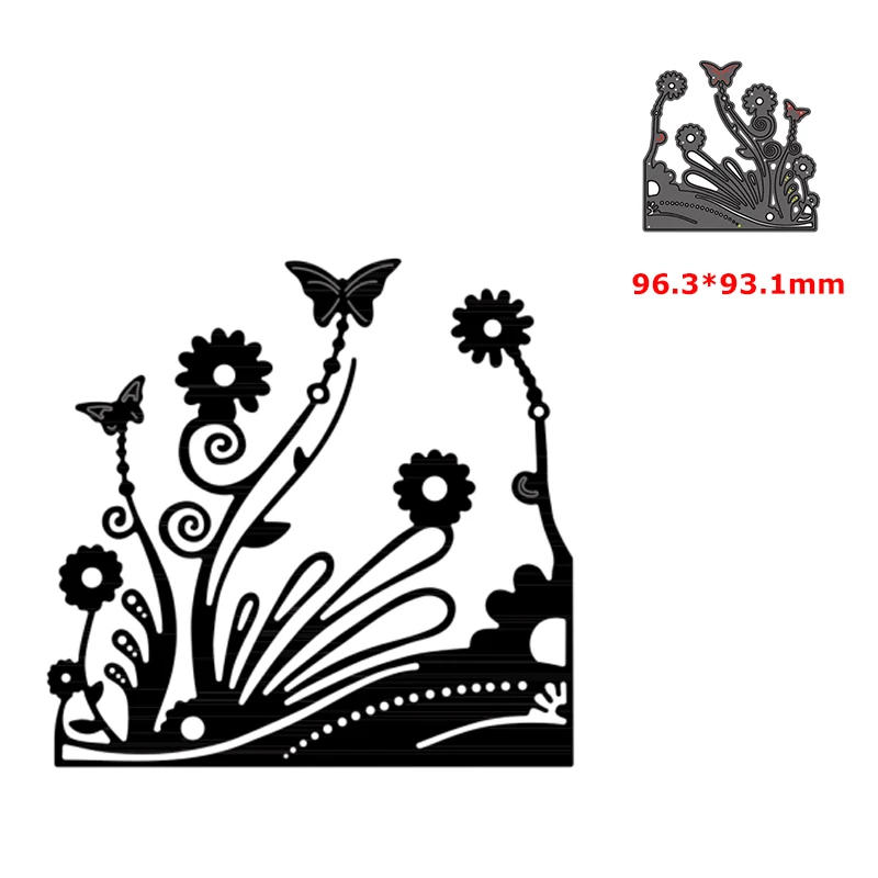

metal cutting dies mold cut die swirl flower decoration diy Scrapbook paper craft knife mould blade punch stencils dies
