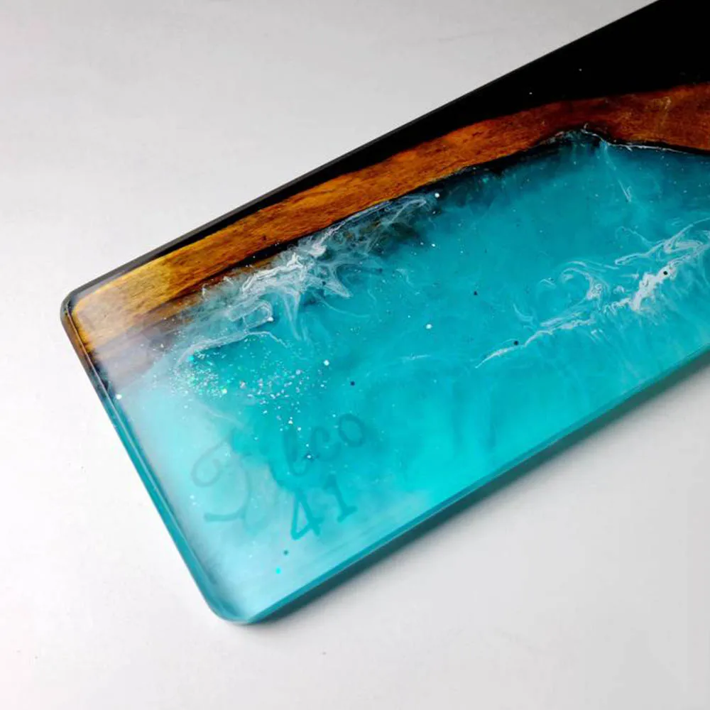 Деревянная светящаяся клавиатура из смолы для ручной работы индивидуальный