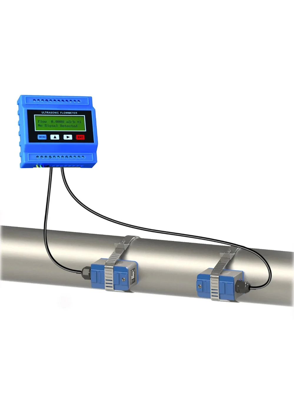 TUF-2000M Ultrasonic Flow Meter Waterproof Flowmeter DN25-100mm TS-2 Transducer 