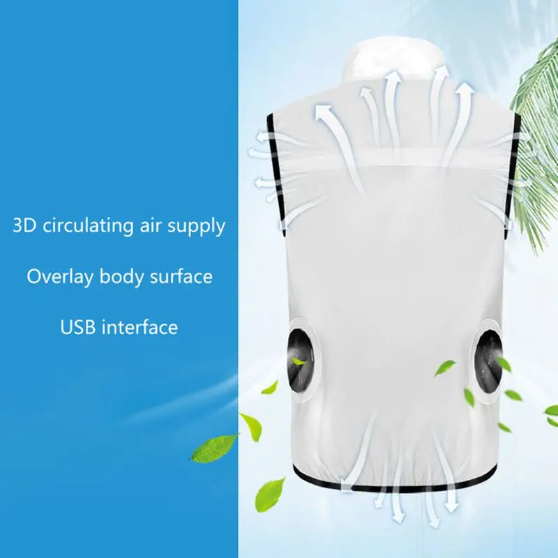 

Outdoor Sports Vest Summer Cooling Fan Vest Smart Air Conditioner Clothing Sun Protection Skin Clothing Jacket