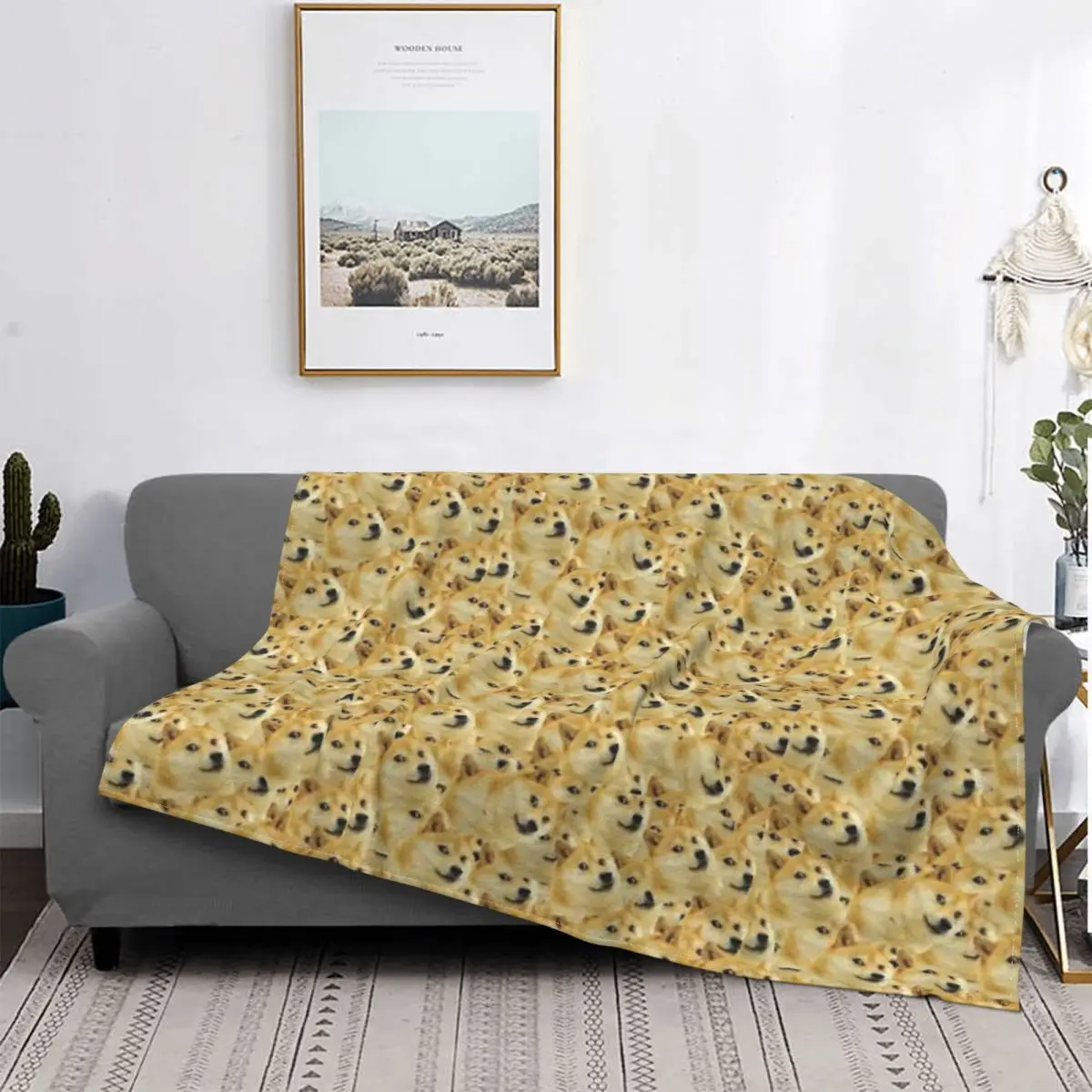 

Одеяло Doge Meme 2, покрывало на кровать, плед, покрывало 90, аниме одеяло на кровать