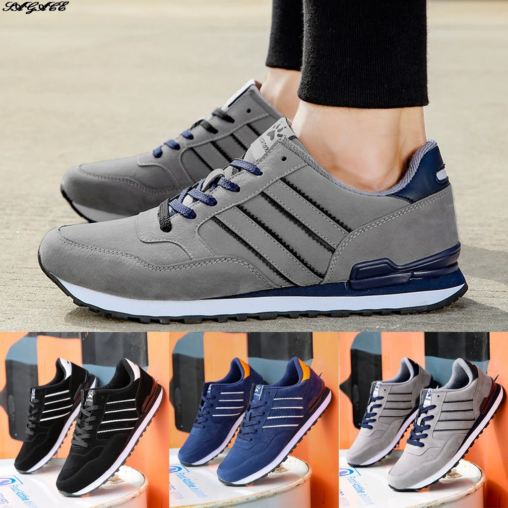 

SAGACE 2020 New Four Seasons Men Sneakers Lace-up Comfortable Men Casual Shoes Fashion Sneaker Men Shoes Ankle Plus Size 39-46