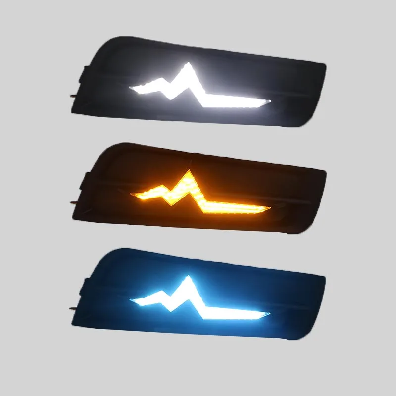 LED Daytime Running Light DRL For Chevrolet Cruze 2009-2014 High-profile Fog Lamp with Turn Signal Dimmed |