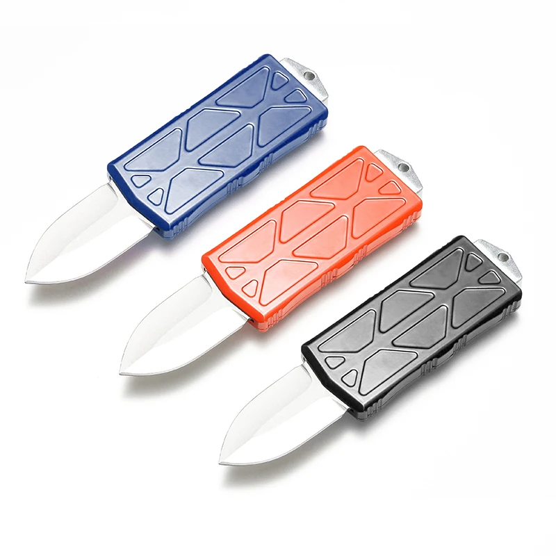 OTF гибкий нож ручка из цинкового сплава D2 лезвие Двойное действие