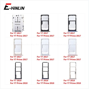 Гнездо для sim-карты Слот лоток ридер Держатель Разъем Micro SD адаптер контейнер для HuaWei Y7 Prime 2018 2017 запасные части