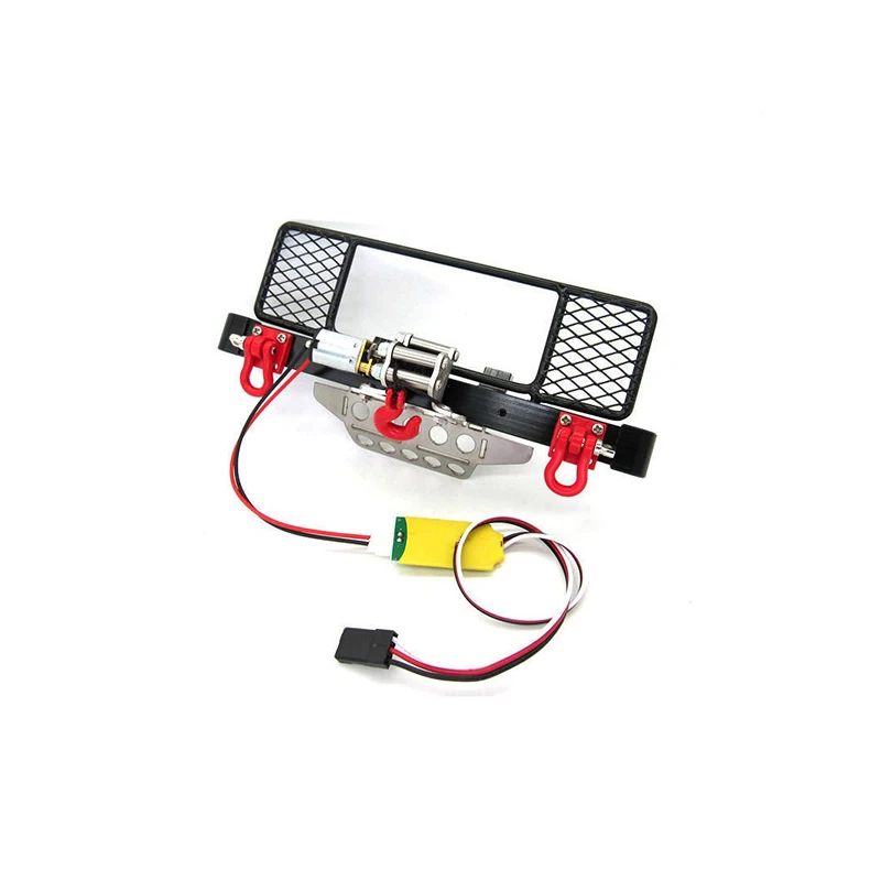

Metal Front Bumper with Protection Board Winch CH3 Control Line Panel for MN D90 D91 MN99S 1/12 RC Car Upgrade Parts