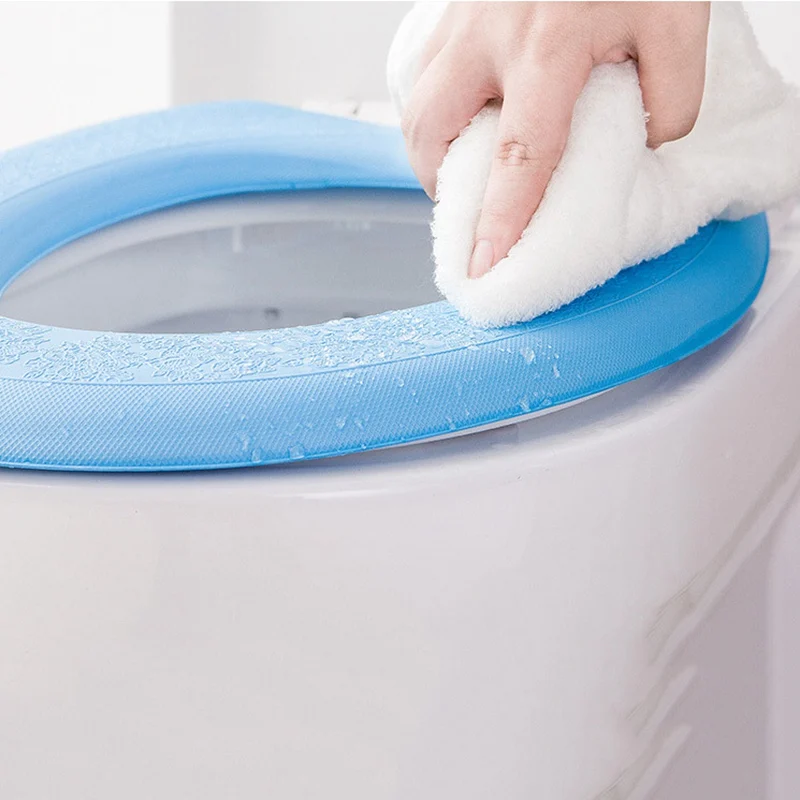 Горячая Распродажа чехол для унитаза водонепроницаемый коврик мягкий теплый