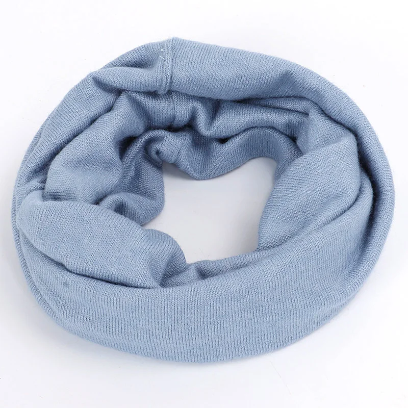 Классический женский однотонный вязаный шарф мягкий осенне зимний теплый