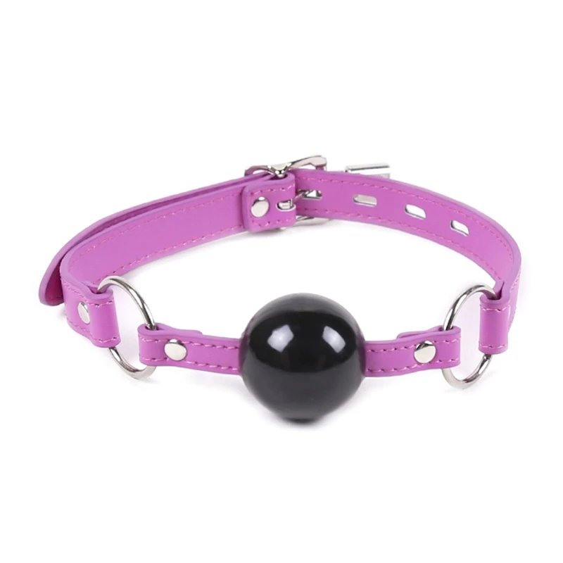 Эротическая бондажная Игрушка Черный Твердый Рот шар регулируемый кожаный
