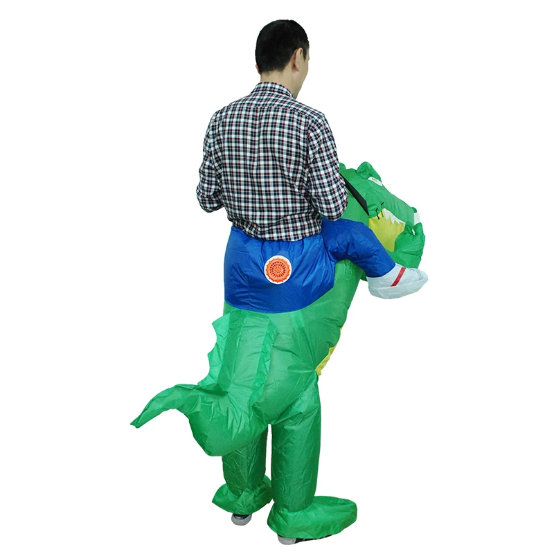 Для взрослых и детей Хэллоуин Косплэй костюм Крокодил надувной забавный храбрый