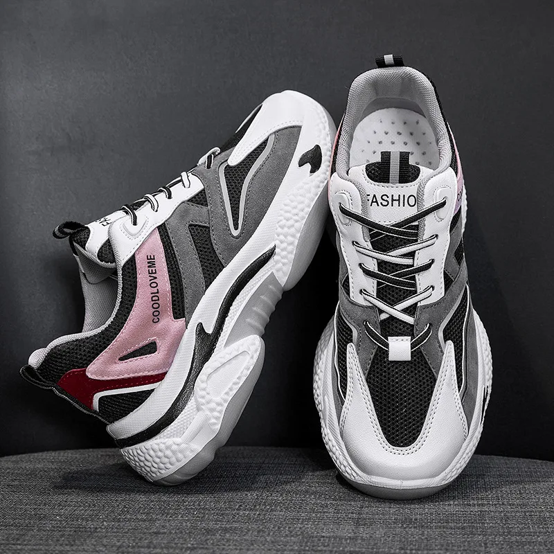 

Women Tennis Shoes Breathable Mesh Height-increasing Slip-on Female Footwear Outdoor Women Sneakers Thick Bottom Platforms Shoes