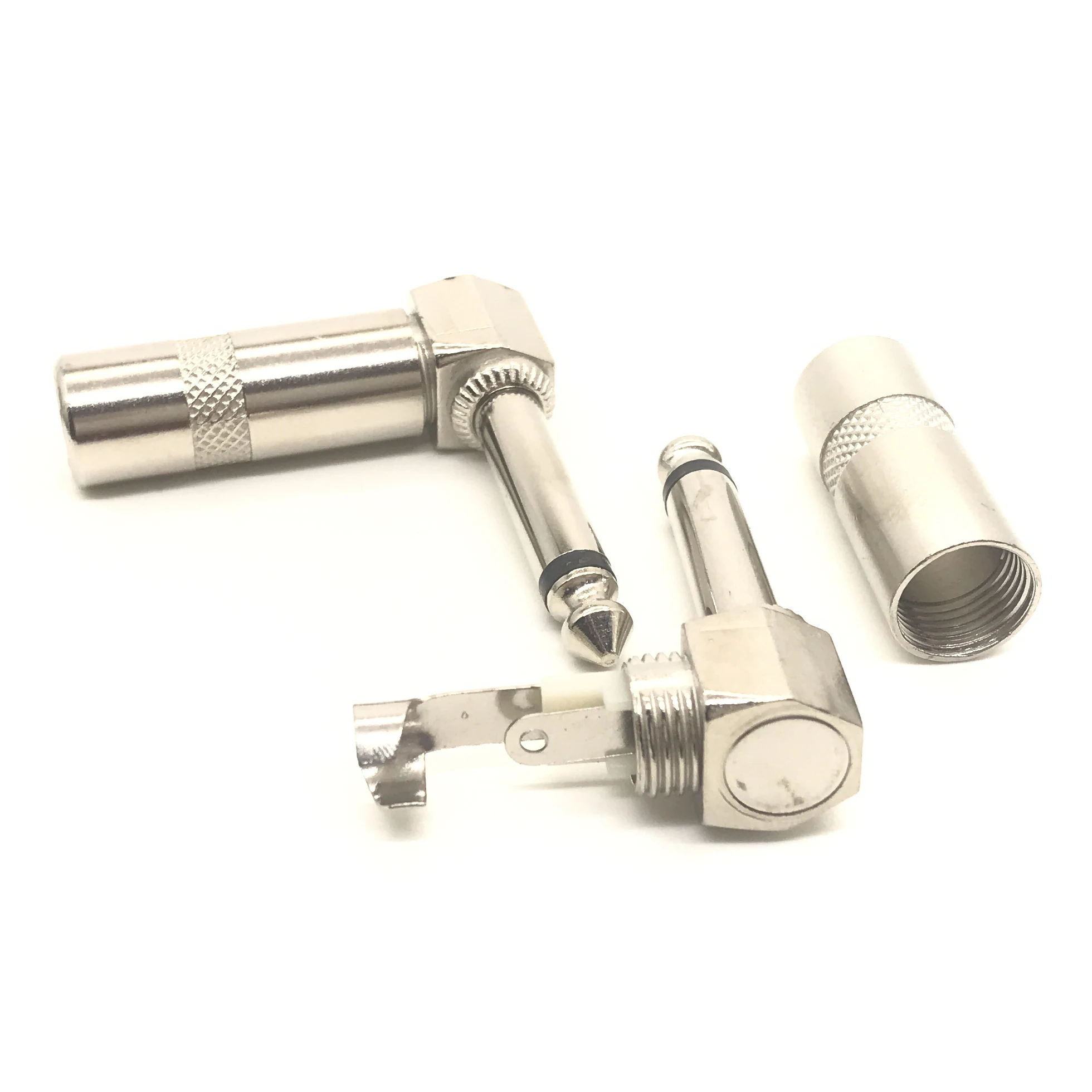 

10 шт. 6,35 мм (1/4 дюйма) стерео штекер прямоугольный TRS аудио разъем адаптер пайка