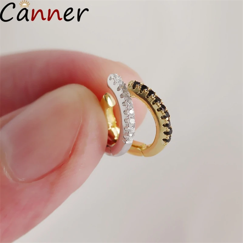 Простые серьги каффы со вкусом циркониевый зажим на для женщин 925 пробы