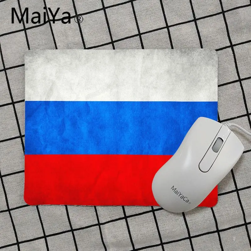 Maiya высококачественный Американский Русский Флаг уникальный Настольный коврик
