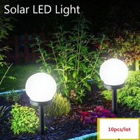 10 pcslot waterproof solar garden light led bulb outdoor camping garden lawn light home yard pathway landscape night lamp