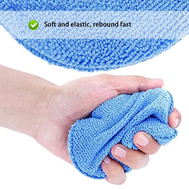 

New 1pc Microfiber Wax Applicator Pad 5" Diameter with Finger Pocket Polish Car Wax Apply Remover Buff Pads