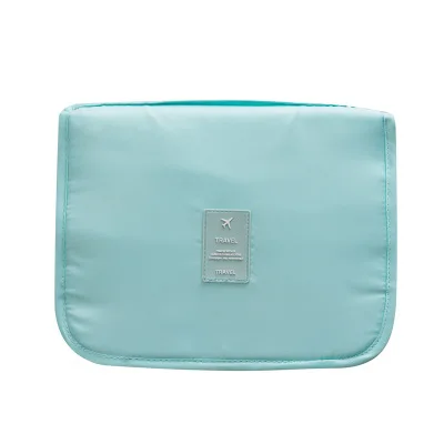 Sky blue Многофункциональная сумка для мытья крючка женские косметические шкатулки несессер дорожный косметические принадлежности Органайзер сумка косметичка - Цвет: Sky blue