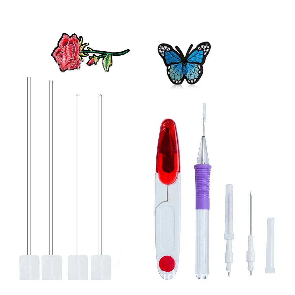 Стартовый Набор для вышивки волшебная ручка игла перфорации кольца нитки набор