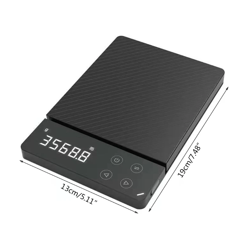 

T21D ES1 0-8KG Household LCD Digital Electronic Scale Multi-function Backlit Weight Balance Scale for Food