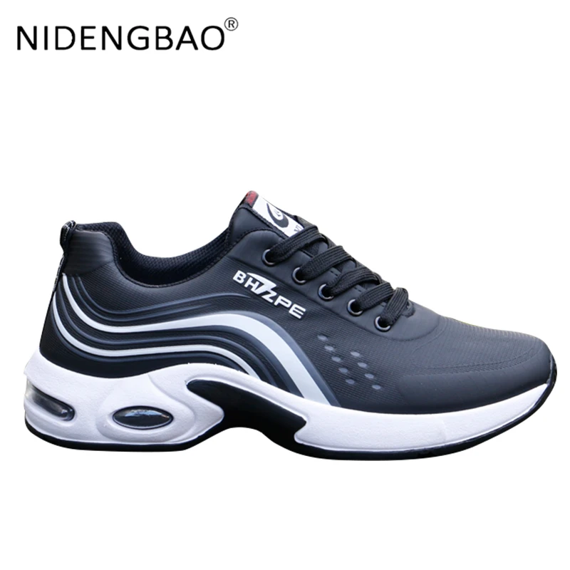 2022 Men Running Shoes Jogging Sneakers Men Walking Air Cushion Breathable Wave Sports Lace-up Travel Leisure Gym Shoes Zapatos