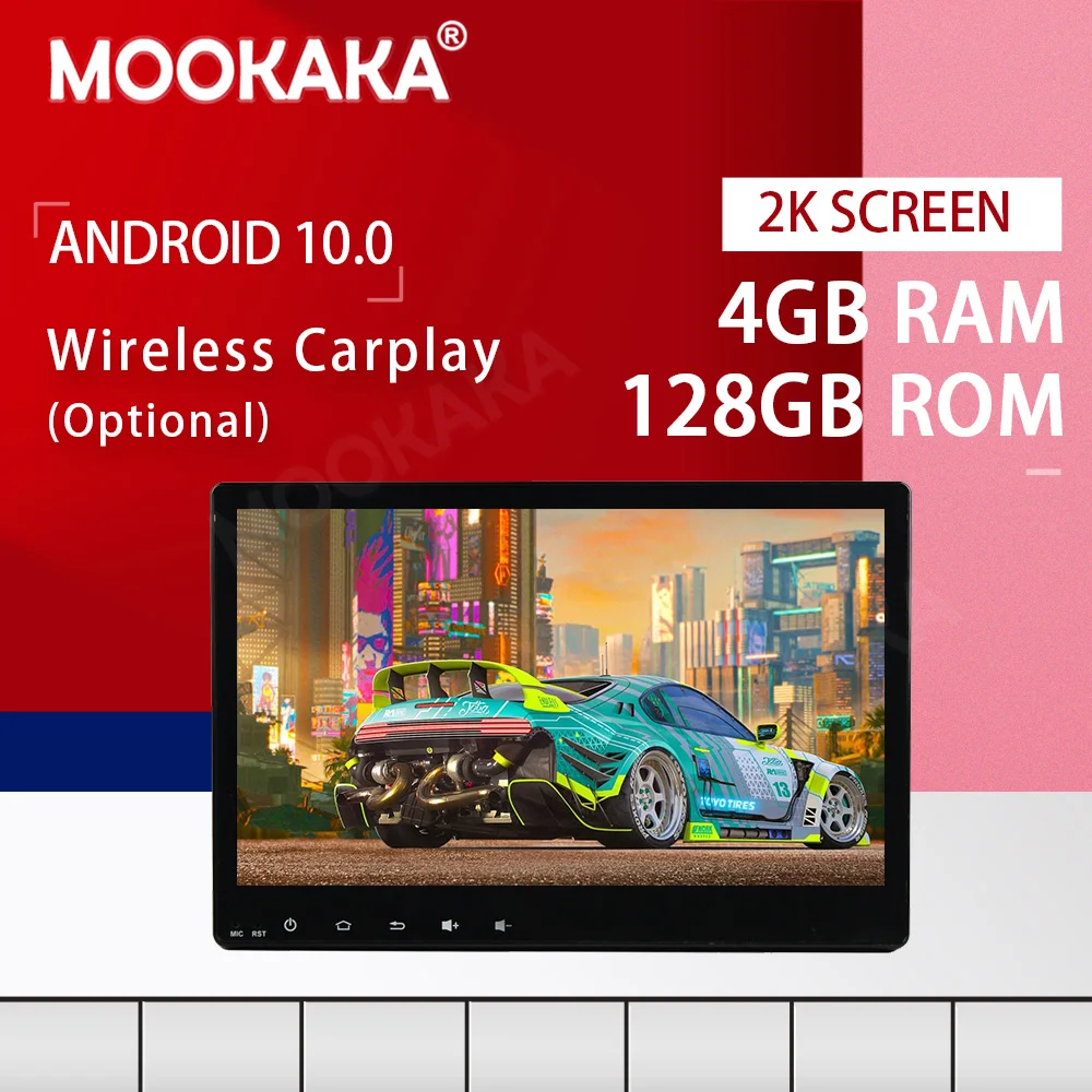 Автомобильный мультимедийный DVD-плеер PX6 Carplay Android с экраном диагональю 10 0 4 + 128 ГГц
