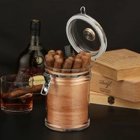 galiner luxury cigar humidor box cedar wood case with hygrometer humidifier new portable acrylic cigar jar