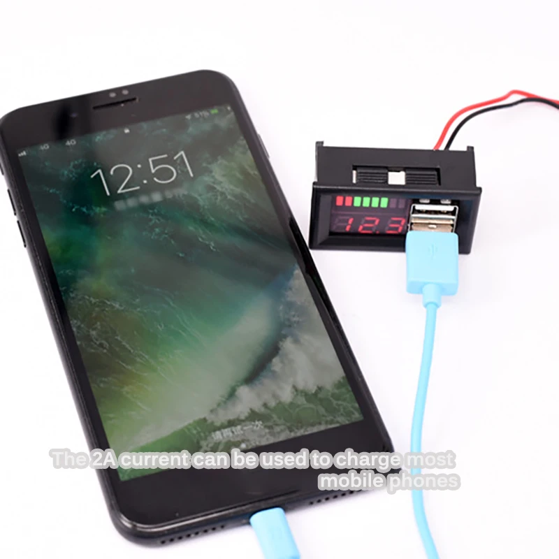 Вольтметр с цифровым светодиодным дисплеем миниатюрный измеритель напряжения