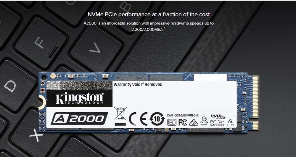 Kingston A2000 NVMe M.2 2280 SATA SSD 120 ГБ 240 ГБ 480 ГБ 960 ГБ Внутренний твердотельный диск Жесткий диск SFF для ПК ноутбука ультрабука