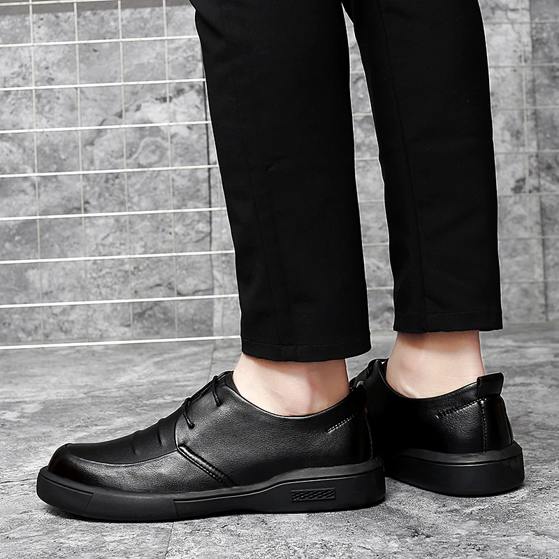 

Male Leather Classic Brogue Formal Shoes Men Dress Shoes Male Wedding Office Business Shoes Soft Handmade Spring Fashion Men's
