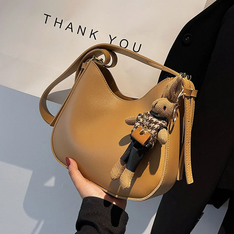 

Popular Designer Small Bag 2021 New Fashion Autumn Women's Bag High Quality Single Shoulder Bag Versatile Messenger Bucket Bag