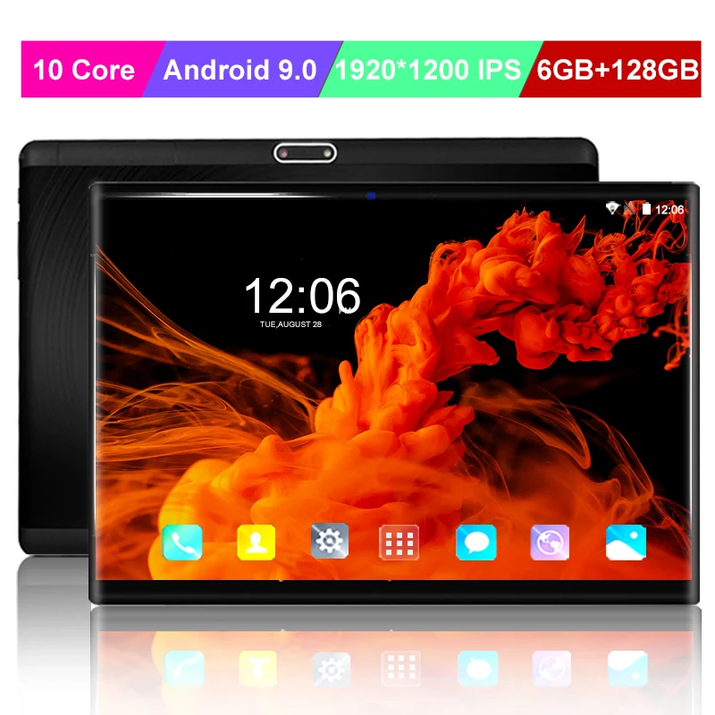 6 + 128 ГБ 1920*1200 ips планшетный ПК 10 дюймов 10-ядерный Android 9 0 две sim-карты 2 4G/5G wifi Google Play