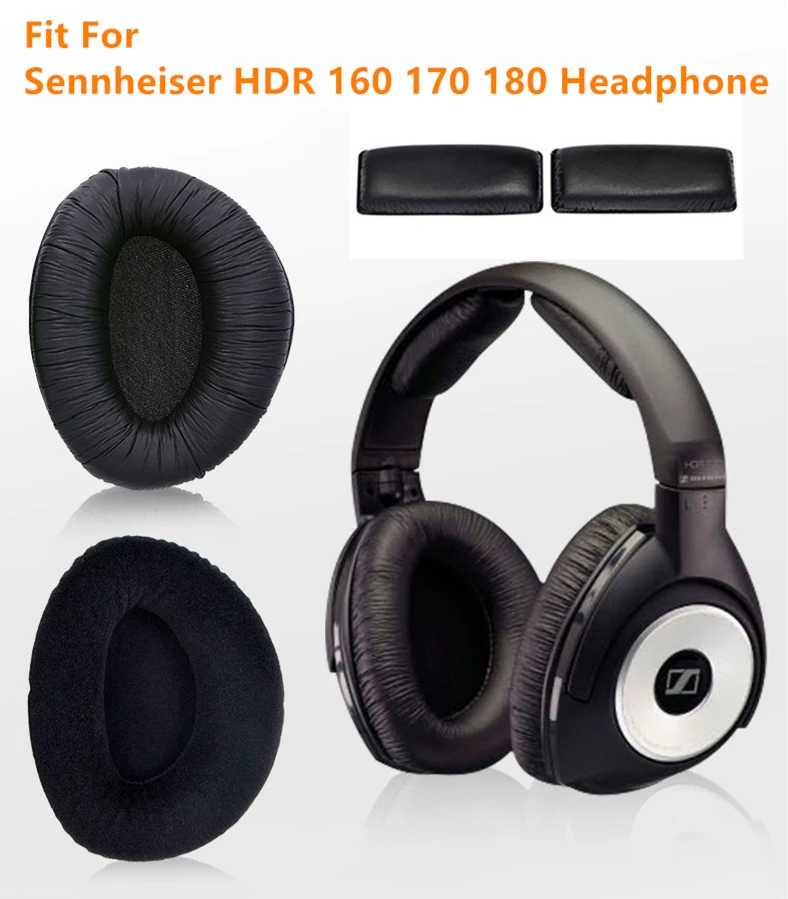 Новые сменные амбушюры для наушников губчатые велюровые Sennheiser HDR 160 170 180 |