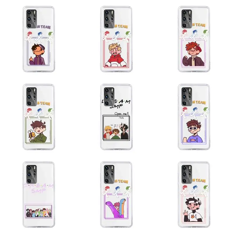

dream smp japanese anime Phone Case For Huawei P40 P30 P20 Mate Honor 10i 30 20 i 10 40 8x 9x Pro Lite Transparent Cover