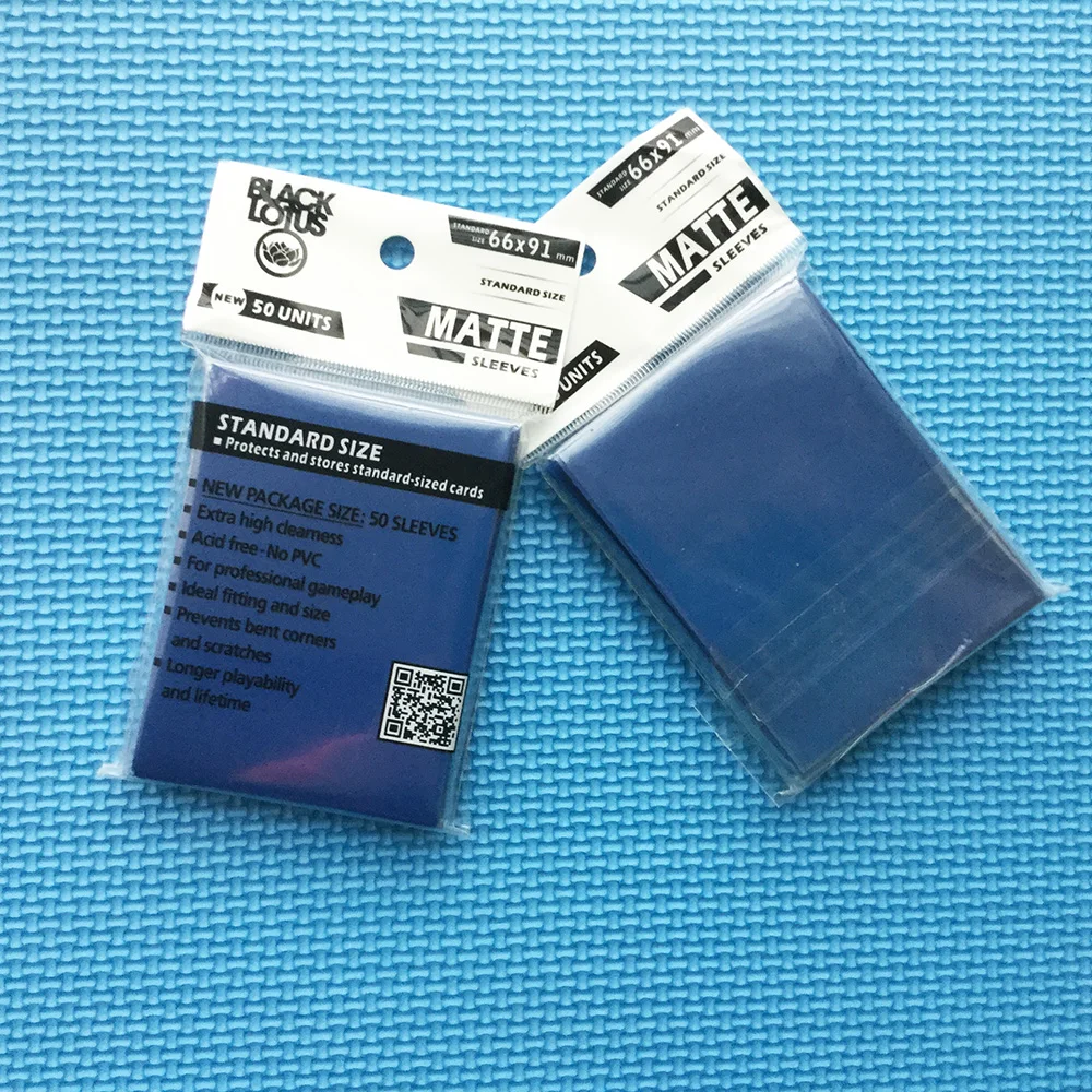 50 шт./лот темно синие рукава для карт матовая защита MGT TCG Чехлы торговых защитные