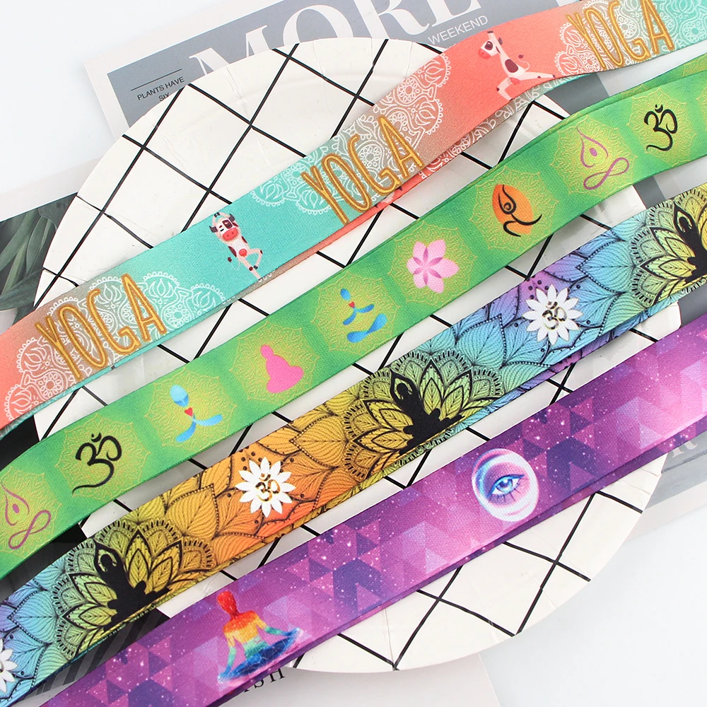 

HJ63 Yoga Keychains Accessory Mobile Phone USB ID Badge Holder Keys Strap Tag Neck Lanyard For Girls