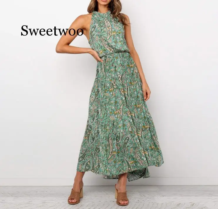 

New Chiffon summer Dress Women Bow Spring Small Floral Long Sleeve Polka Elastic Waist Leopard Vintage Pleated Collar Vestidos