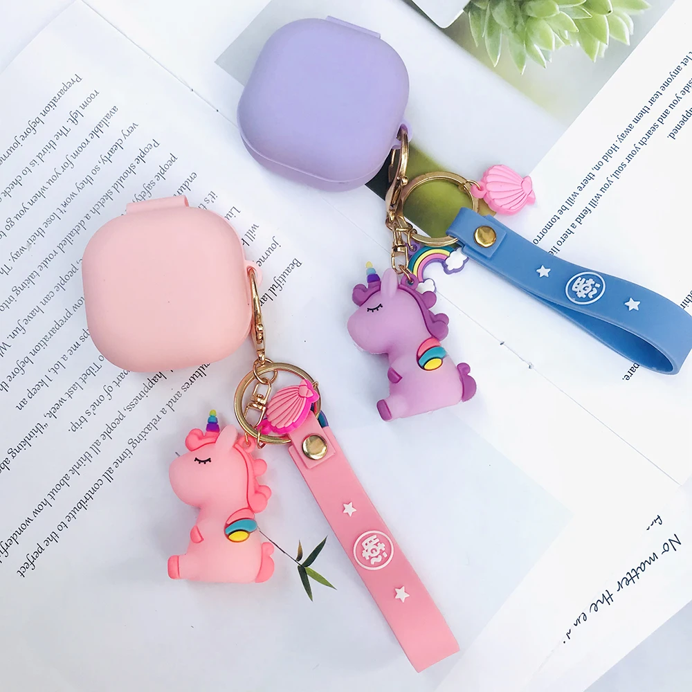 

cute for Samsung Galaxy Buds Live / Buds PRO case cartoon earphone cover for Galaxy Buds PRO with keychain case