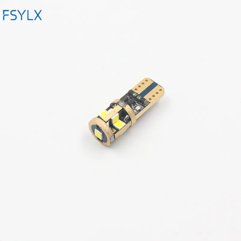 FSYLX 50pcs T10 w5w 194 501 LED bulb SMD 3030 9smd canbus error free lamp wedge parking dome light auto car styling 9v-30v | Автомобили и