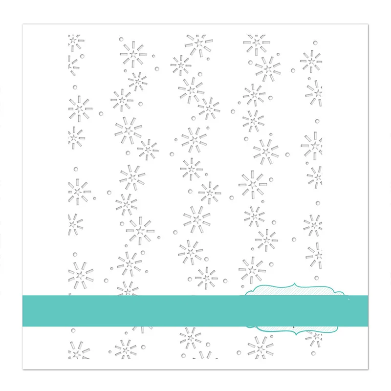 Трафареты для дневника с узором зимних снежинок режущие трафареты зеркального
