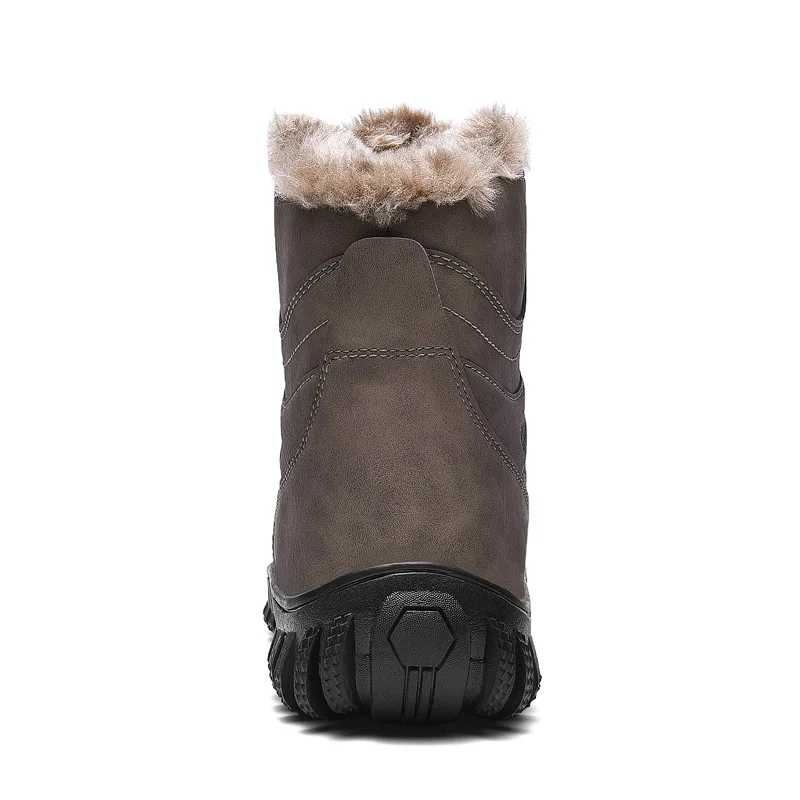 Новинка Мужская походная обувь водонепроницаемые ботинки зимние теплые высокие