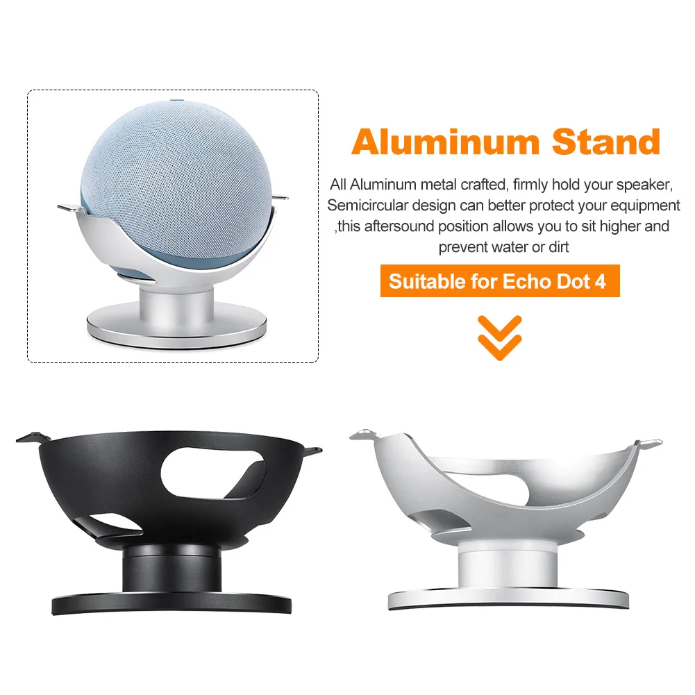 

Adjustable Magnetic Base Speaker Stand 360 Degree Rotate Accessories Screen Protector Home Office Aluminum Alloy For Dot 4