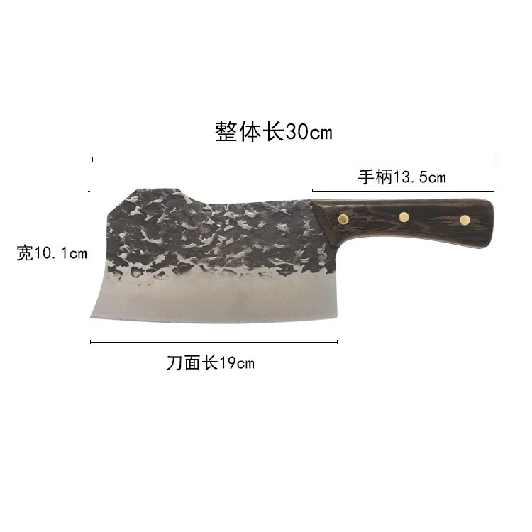 

Cleaver Stainless Steel Kitchen Knife Hammered Forged Machete Chopping Bone Kitchen Household Machete Broadsword