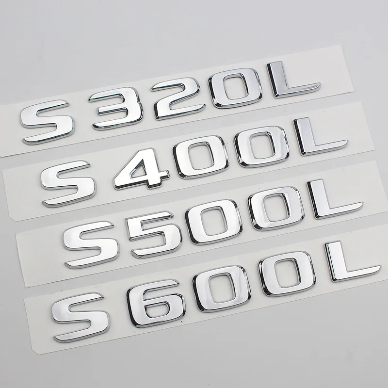 S500L наклейка на багажник автомобиля с буквенным принтом Для AMG Mercedes Benz W221 W169 W216 C197