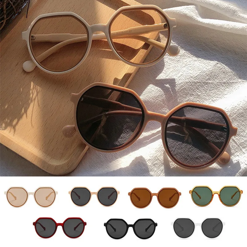 

New Sunglasses Trends Fashion Retro Big Box Round Glasses Lenses 2021 Spring Men Women Luxury Designer Glasses Sol Female